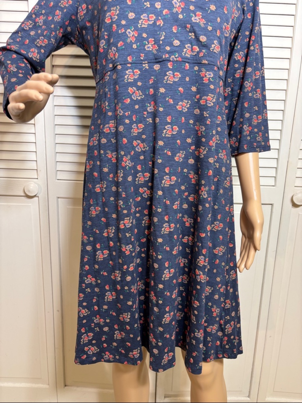 Toad & Co Rosalinda Dress in True Navy Floral Medium - Picture 5 of 15